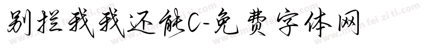 别拦我我还能C字体转换
