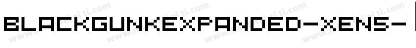 BlackGunkExpanded-xEn5字体转换