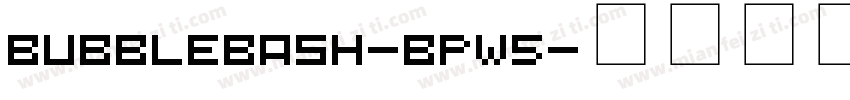 BubbleBash-BPW5字体转换