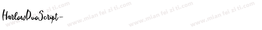 HarlowDuoScript字体转换