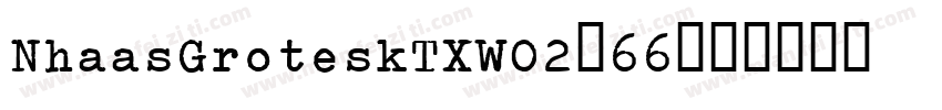 NhaasGroteskTXW02-66字体转换