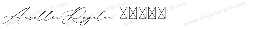 ArselliaRegular字体转换