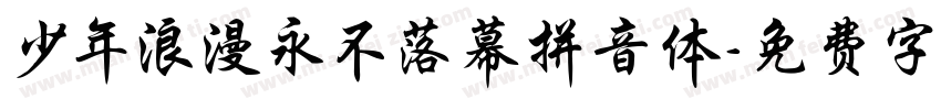 少年浪漫永不落幕拼音体字体转换