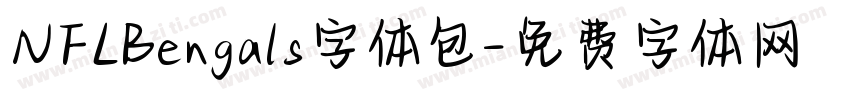 NFLBengals字体包字体转换