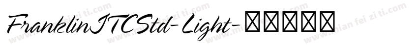 FranklinITCStd-Light字体转换