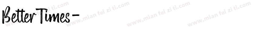 BetterTimes字体转换