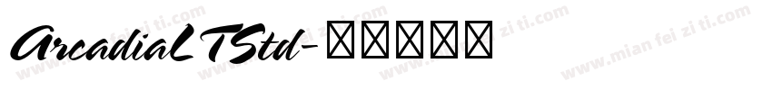 ArcadiaLTStd字体转换
