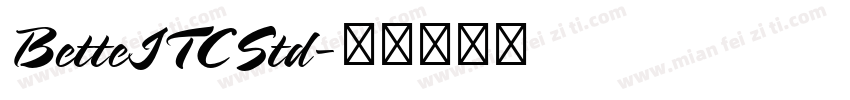 BetteITCStd字体转换