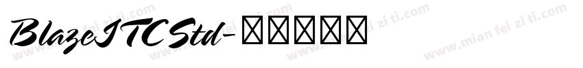 BlazeITCStd字体转换