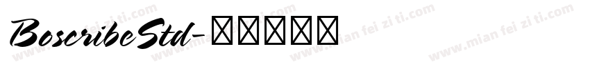 BoscribeStd字体转换