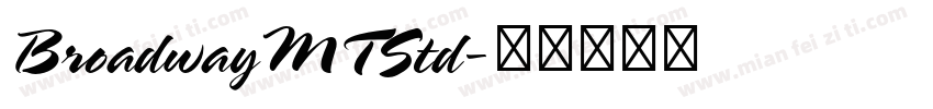 BroadwayMTStd字体转换