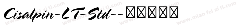 Cisalpin-LT-Std-字体转换