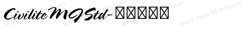 CiviliteMJStd字体转换
