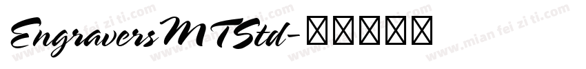 EngraversMTStd字体转换
