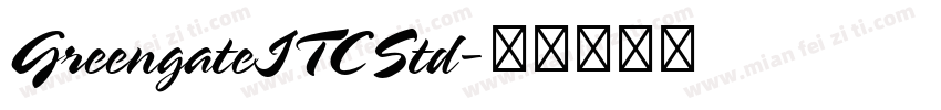 GreengateITCStd字体转换