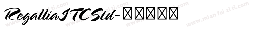 RegalliaITCStd字体转换