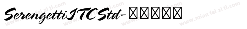 SerengettiITCStd字体转换