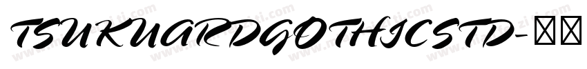 TSUKUARDGOTHICSTD字体转换