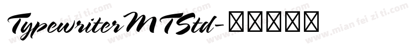 TypewriterMTStd字体转换