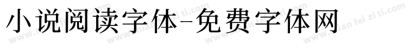 小说阅读字体字体转换