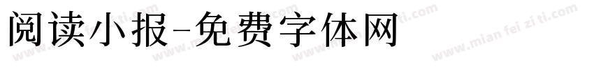 阅读小报字体转换