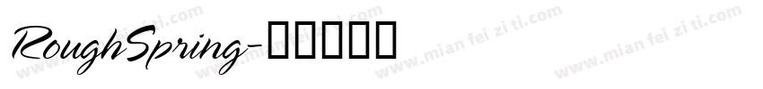 RoughSpring字体转换