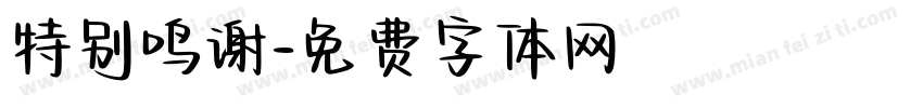 特别鸣谢字体转换