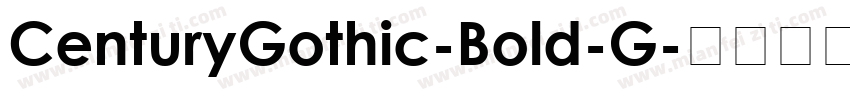 CenturyGothic-Bold-G字体转换
