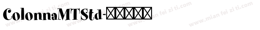 ColonnaMTStd字体转换