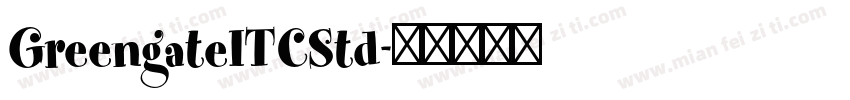 GreengateITCStd字体转换