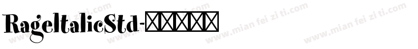 RageltalicStd字体转换