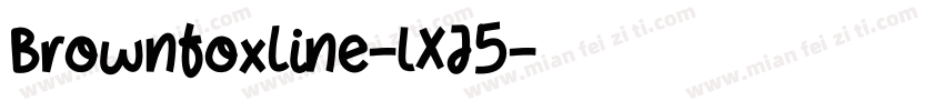 BrownFoxLine-lXJ5字体转换
