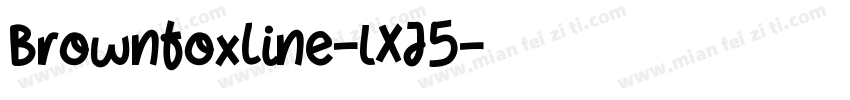 BrownFoxLine-lXJ5字体转换