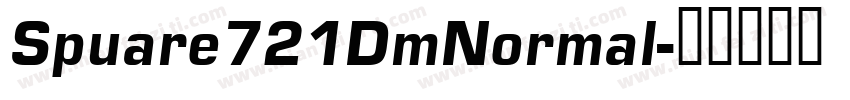 Spuare721DmNormal字体转换