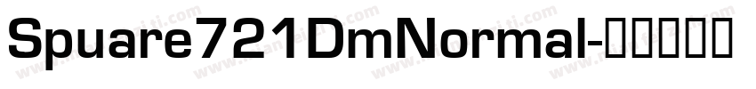 Spuare721DmNormal字体转换