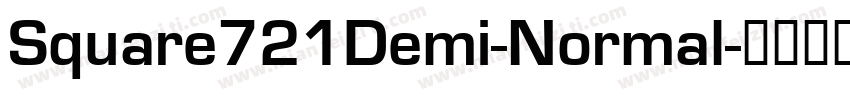 Square721Demi-Normal字体转换
