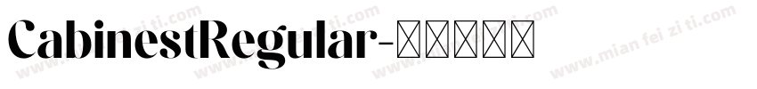 CabinestRegular字体转换
