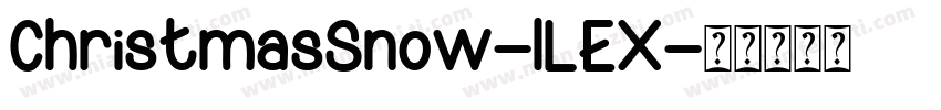 ChristmasSnow-lLEX字体转换