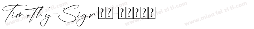 Timothy-Sign字体字体转换