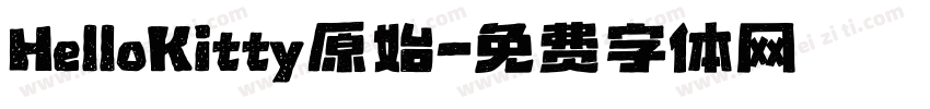 HelloKitty原始字体转换