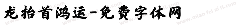 龙抬首鸿运字体转换