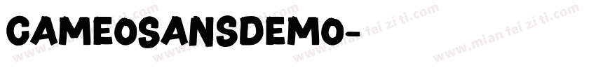 CameoSansDEMO字体转换