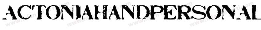 ActoniaHandPERSONALU字体转换