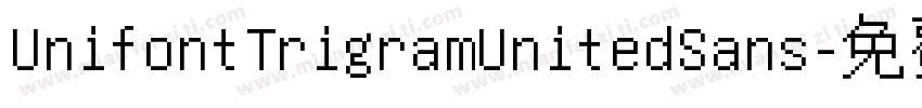 UnifontTrigramUnitedSans字体转换