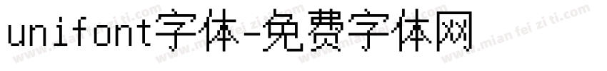 unifont字体字体转换