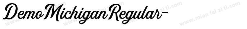 DemoMichiganRegular字体转换