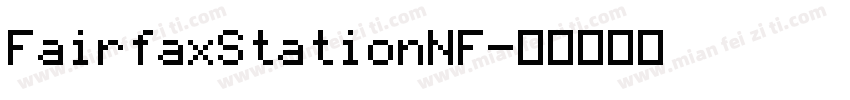 FairfaxStationNF字体转换