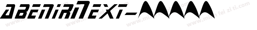 abenirNext字体转换