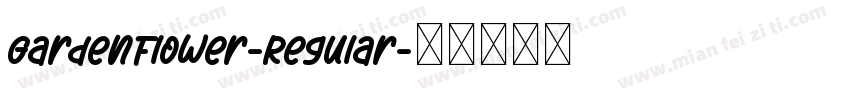 GardenFlower-Regular字体转换