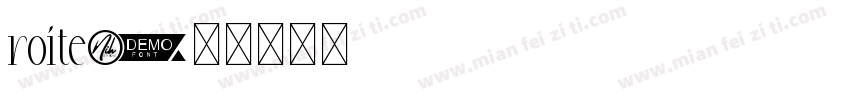 roite字体转换